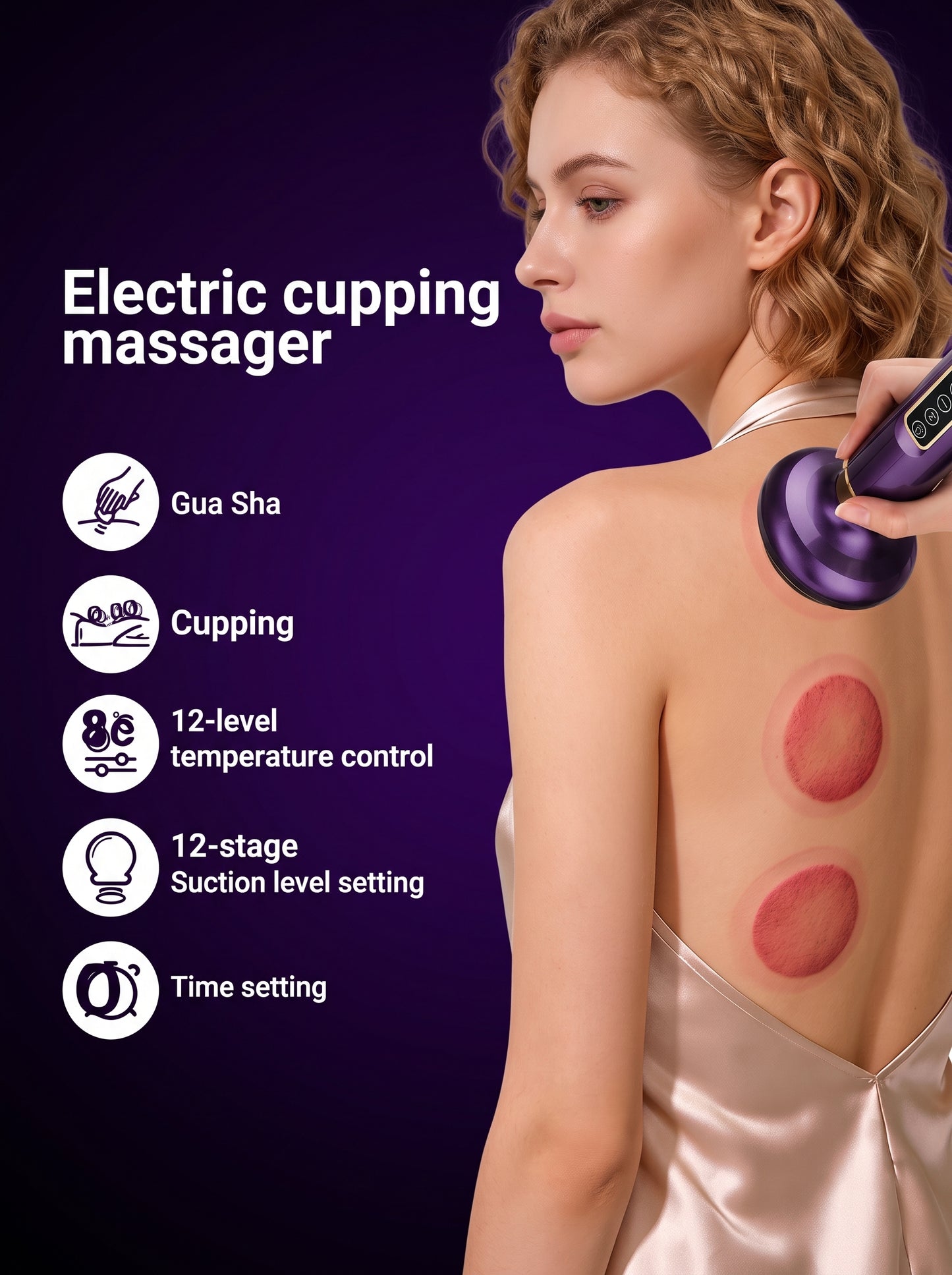 Smart Heat & Vacuum Cupping Massager