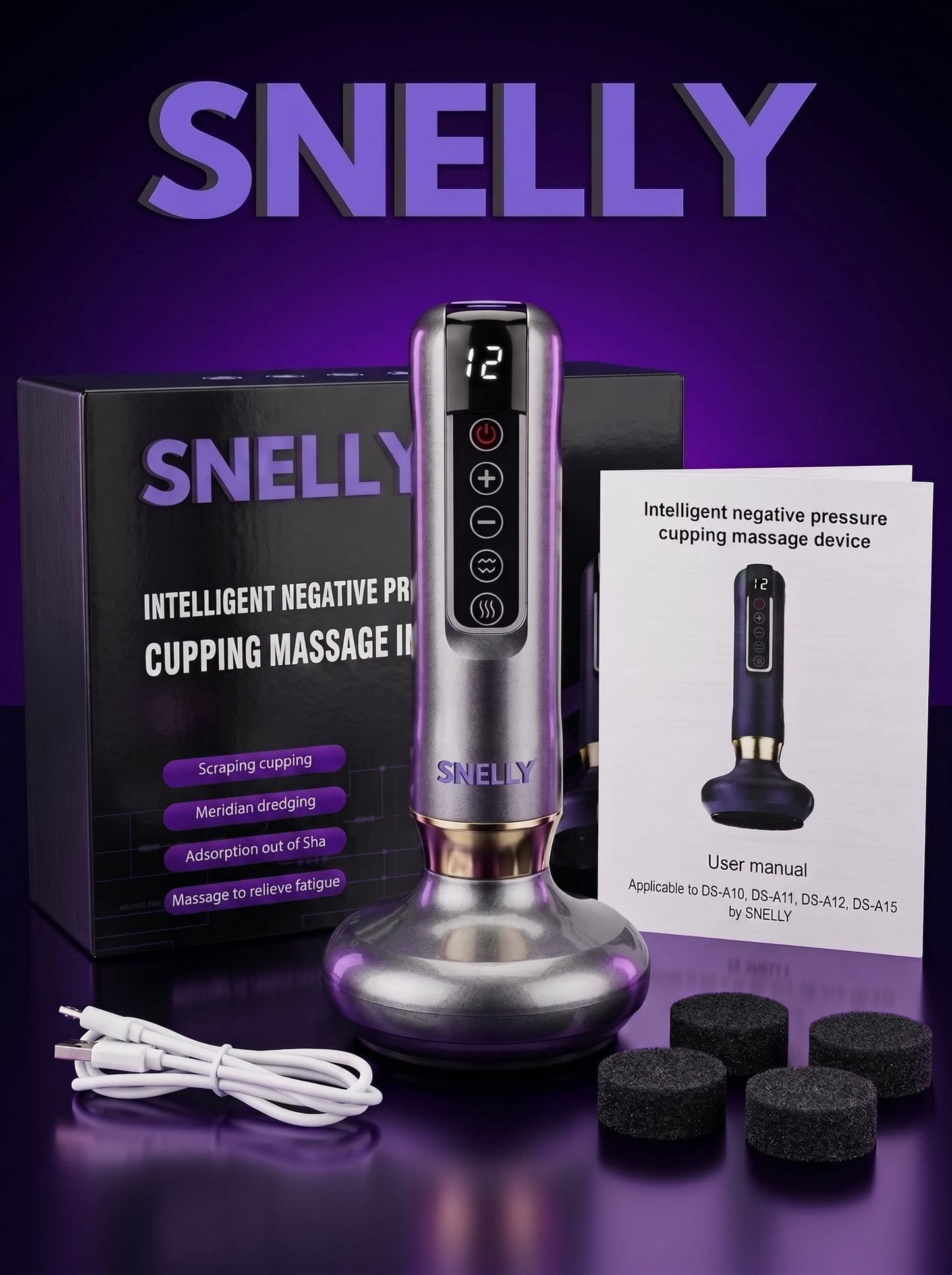 Smart Heat & Vacuum Cupping Massager